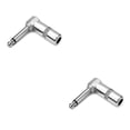 thumbnail image 1 of Guardoinrt 6.35mm Right Angle for Jack 1/4 Inch Mono Microphone Terminal Adapter Connector Replacing Parts Stringed Equipment Supplies Normal 2Set, 1 of 6