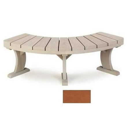A and B Accessories SUNBEN Redwood Curved Bench