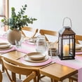 thumbnail image 6 of Pink Ombre Round 13 Inch Placemats Set of 2, Pink White Gradient Modern Abstract Art HeatResistant Non Slip Place Mats for Dining Table, Wipeable Braided Kitchen Table Mats for Housewarming, 6 of 9
