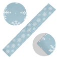 thumbnail image 5 of Yayeee Table Runner 90 inches Long Home Kitchen Dinning Party Decoration, Gray Snowflake, 5 of 7