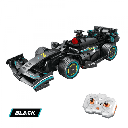 RC Race Car Building Set for Kids, 1:24 Formula Remote Control Car for Teens 14+ Collectible Birthday Gifts-Black