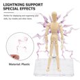 thumbnail image 3 of 1 Set Action Figure Stand Clear Toy Doll Holder Figurine Model Display Rack, 3 of 6