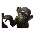 thumbnail image 4 of Moe's Home Collection Ensemble de 3 Pcs Sculpture en Polyresine He Did It Chimps Noir, 4 of 5