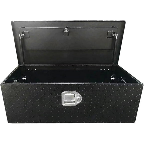OTTULUR 30-Inch Black Aluminum Tool Box with G-Type Auto Lock and Seal, Anti-Slip Design