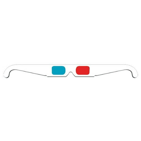 3D Glasses Direct-3D Glasses - Red and Cyan cardboard-50 pairs Unfolded - Buy 3D Glasses in Bulk and save - White or Yellow Frame