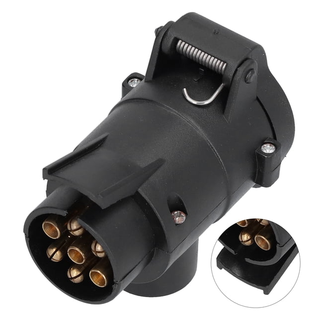 Conector De Enchufe De Gancho De Remolque, Conector De Remolque Impermeable De 12 V ABS Y Conexión Segura De Cobre Para Reemplazo De Remolque Para Reparación
