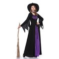 thumbnail image 4 of Jumpingount Disfraz de púrpura para Halloween, disfraz de manga larga para adulto, vestido elegante con sombrero, uniforme de fiesta Disfraces de disfraces negro XL, 4 of 6