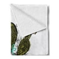 thumbnail image 2 of Cactus Soft Flannel Fleece Blanket, Sketch Prickly Pear Watercolor Style Exotic Tropic Succulent Plant for Window Garden, Cozy Plush for Indoor and Outdoor Use, 70" x 90", Multicolor, by Ambesonne, 2 of 5