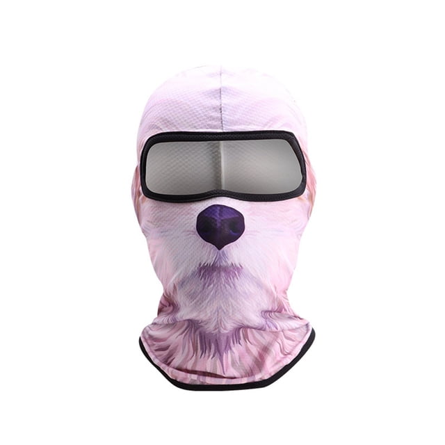 Couvre-visage de Cyclisme Imprimé 3D pour Hommes, Polyester Respirant Protection Solaire pour Activités Extérieures Plage Randonnée