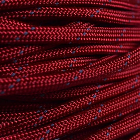 BoredParacord Brand 550 lb Reflective Tracer Red Paracord (100 feet)