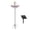Purple-PP Home Decor, variant on JJV Solar Powered Floating Bird Bath with Ground Stake Hanging Hook and Feeder 17.7x9 inch Attracts Wild Birds for Garden Outdoor Water Feature Nature Watching
