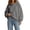 Dark Gray, variant on Edvintorg Oversized Hoodies for Women Solid Color Long Sleeve Casual Pullover Top Hooded Sweatshirt Clothes for Women Khaki S-2XL