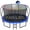 Blue, variant on CITYLE Trampoline 1500LBS 12 14 15 16 FT Trampoline for Kids and Adults with Lights, 12FT Trampoline with Enclosure Net, Basketball Hoop, Heavy Duty Trampolines Outdoor