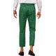 thumbnail image 3 of Pantalones de vestir de cuadros INSPIRE CHIC para hombre, corte ajustado, estilo houndstooth, recortados, 30 verde, 3 of 5