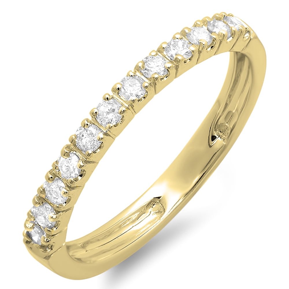 2mm 0.40carat Round Brilliant Cut Diamonds Full Eternity Ring in 9K Yellow Gold 