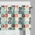 thumbnail image 3 of Ambesonne Tribal Window Valance, Grid Style Squares Zigzag, 54" X 18", Multicolor, 3 of 5