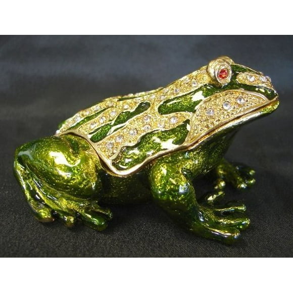 Feng Shui Import LLC 2976 Bejeweled Metal Money Frog
