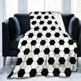 thumbnail image 1 of LHSHID American Football Cool Sport Ball Throw Blanket Soft Bed Bedding Warm Cozy Plush Flannel Fleece Blankets Gifts for Kids Boys Teens Sofa Couch Bedroom Home Decor 50x60in, 1 of 6