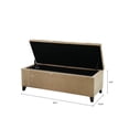 thumbnail image 2 of Madison Park FPF18-0142 Shandra Bench Storage Ottoman, 2 of 4