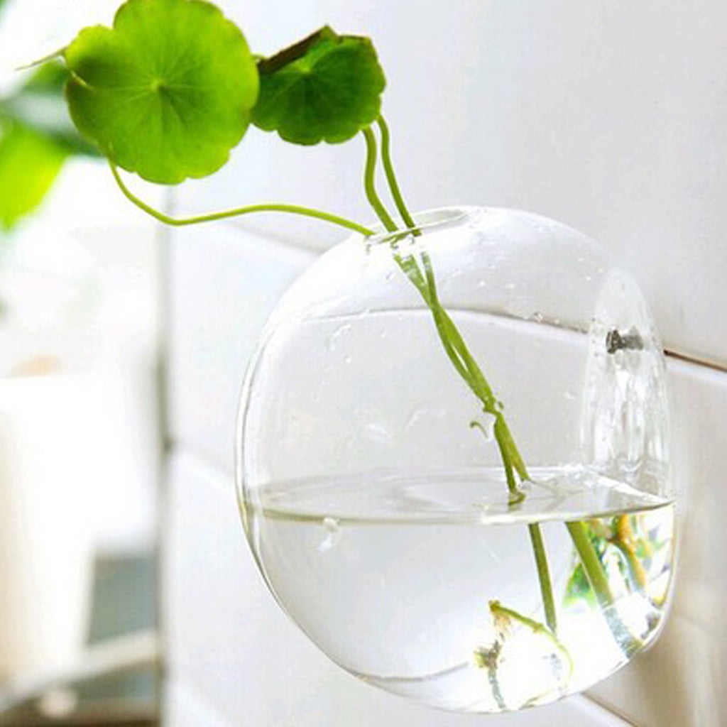 Hydroponic Plant Pot Hanging Glass Vase Flower Pot Fish Tank Decor 10cm Ball 