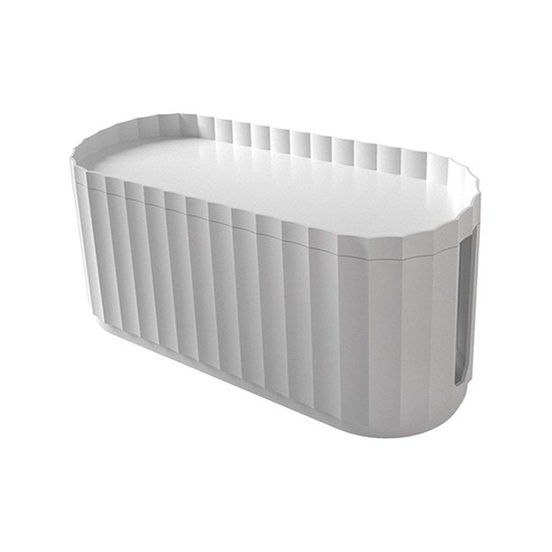 Caja de gestión de cables, para ocultar tiras de alimentación Cubierta de gestión de cables Caja organizadora de cables de almacenamiento de tira de Blanco Baoblaze Caja de gestión de cables