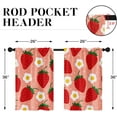 thumbnail image 2 of dinii Black White Buffalo Plaid Check Kitchen Curtains, Farmhouse Sunflower Short Window Drapes Set of 2, Window Treatment Tier Curtains for Kitchen Over Sink Bathroom Decor (26x36 Inch), 2 of 6
