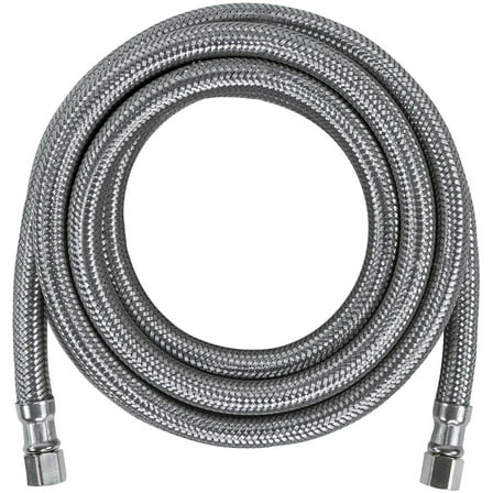 Certified Appliance IM120SS Ice Maker Connector For Refrigerators, 10ft Silver