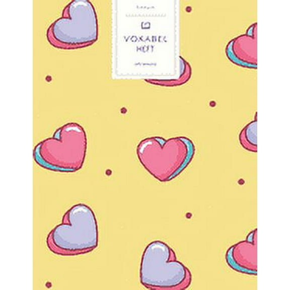 Vokabelheft: Valentins Herzen lila pink türkis. 3 Spalten für Vokabeln. 120 Seiten mit schönem Design. Dreispaltiges Buch mit Soft Cover 8.5x11 Zoll, ca. DIN A4 21.6x27.9cm. (Paperback)