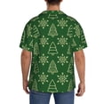 thumbnail image 3 of Fotbe Christmas (2) Camisa Estampada de Manga Corta para Hombre, Casual de Verano, Estilo Playero, Sin Arrugas-Medium, 3 of 5