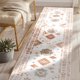 thumbnail image 1 of MeyJey Alfombra Vintage Oriental de 2'x8' para Pasillos, Alfombra Antideslizante Lavable a Máquina para Recámara/sala/comedor/cuarto de Lavado, Beige/naranja, 1 of 15
