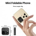 thumbnail image 4 of Inerposs I16 Pro Folding Flip Phone, Golden, 4 of 6