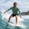 thumbnail image 6 of Xidunhg Men's Rash Guard Long Sleeve Shirt UPF 50 Sun Protection Quick Dry Moisture Wicking Lightweight for Swimming Surfing Outdoor Olive Green 2XL, 6 of 10