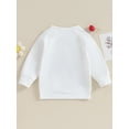 thumbnail image 4 of xiaxaixu Sister Matching Romper Outfits Letter Print Long Sleeve Round Neck Sweatshirt Toddler Fall Clothes, 4 of 8