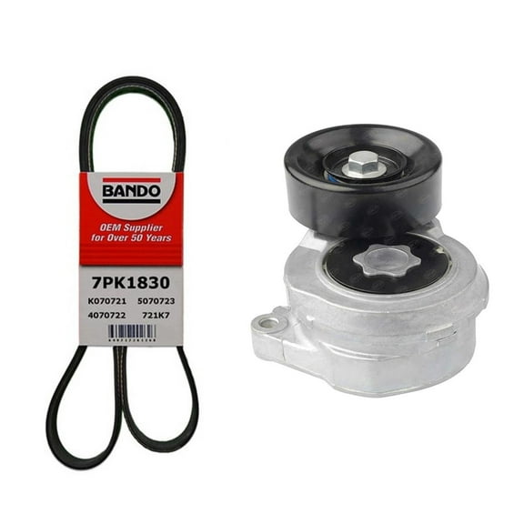 Main Engine Belt & Tensioner Fits For 2008-2012 Honda Accord 2.4L 31170-R40-A02