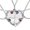 a, variant on Best Friends Forever And Ever Necklace With Broken Heart Charm Pendant Set Necklace Four Piece Set