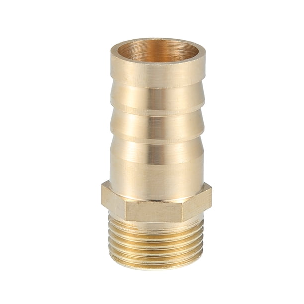 Latón Manguera Accesorio Conector, 3/8'' NPT 16mm para Coche Latón Dorado Tono