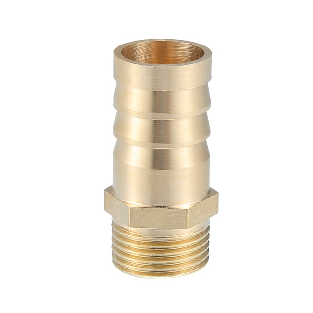 Latón Manguera Accesorio Conector, 3/8'' NPT 16mm para Coche Latón Dorado Tono
