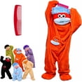 thumbnail image 7 of Kintue Big Mouth Monster Onesie Adult, Goofy Plush Pajamas with 3D Hood, Halloween Matching Pajamas for Couples and Family Groups, 7 of 7