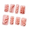 thumbnail image 4 of segolike 8 Pcs Tampons en Argile Polymère Faits à la Main Forme de Feuille de Portobel, 4 of 9