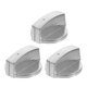 thumbnail image 1 of Perillas de repuesto universales para estufa de Gas, perillas de Control de acero inoxidable para el hogar, accesorios de estufa de cocina, 3 uds., 1 of 6
