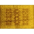 thumbnail image 1 of Ahgly Company Machine Washable Indoor Rectangle Oriental Yellow Industrial Area Rugs, 8' x 12', 1 of 4