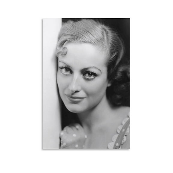 Vintage Actresses Joan Crawford Sexy Poster Wall Art Picture Painting Poster Canvas Print Posters Artworks Bedroom Living Room Decor 16x24inch(40x60cm)
