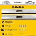 thumbnail image 2 of Xcluder 48" Low-Profile Rodent Proof Door Sweep, Anodized Aluminum 2-Pk, 2 of 9
