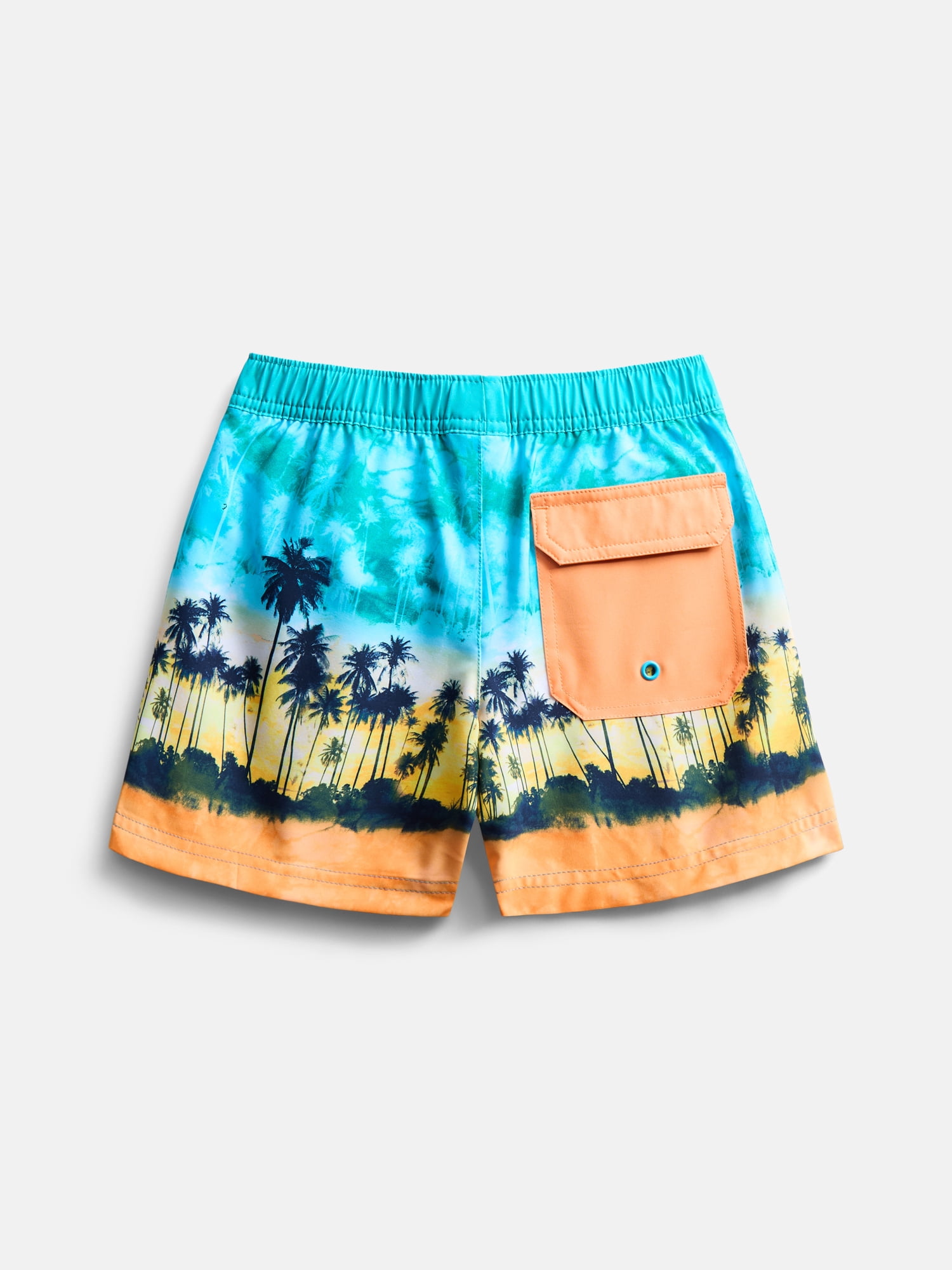 Wonder Nation Boys Printed Swim Trunks, Sizes 4/5-18 & Husky