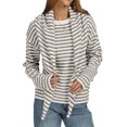 thumbnail image 2 of JUUNthy Womens Sweater with Matching Shawl, Long Sleeve Crewneck Soft Knitted Casual Pullover Sweater Tops Beige S, 2 of 14