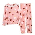 thumbnail image 3 of Christmas pajamas Women's Solid Color Teddy Bear Printed Flannel Warm Suit Winter Thick Warm Home Clothes, 3 of 8