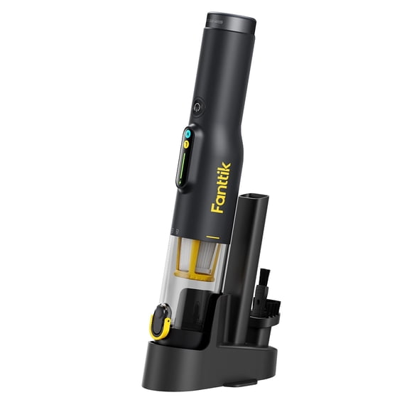 Fanttik Slim V10 Lite Cordless Handheld Vacuum, 0.98lb Lightweight with All-in-One Base Design, 12000Pa Suction & Smart LED Display, Portable Mini Va