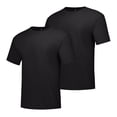 thumbnail image 1 of Camiseta Hanes Beefy de manga corta para hombre, color negro, talla L/Tall 2, 1 of 6