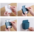 thumbnail image 4 of Pieza Soporte de pared para control remoto Soporte de pared para control remoto Caja de almacenamiento de control remoto autoadhesiva Soporte para teléfono celular para montaje en pared, 4 colores, 4 of 7