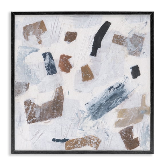 Stupell Industries Southwestern Dappled Abstract Forms Black Framed Giclee Art, 12 x 12, by Melissa Wang
